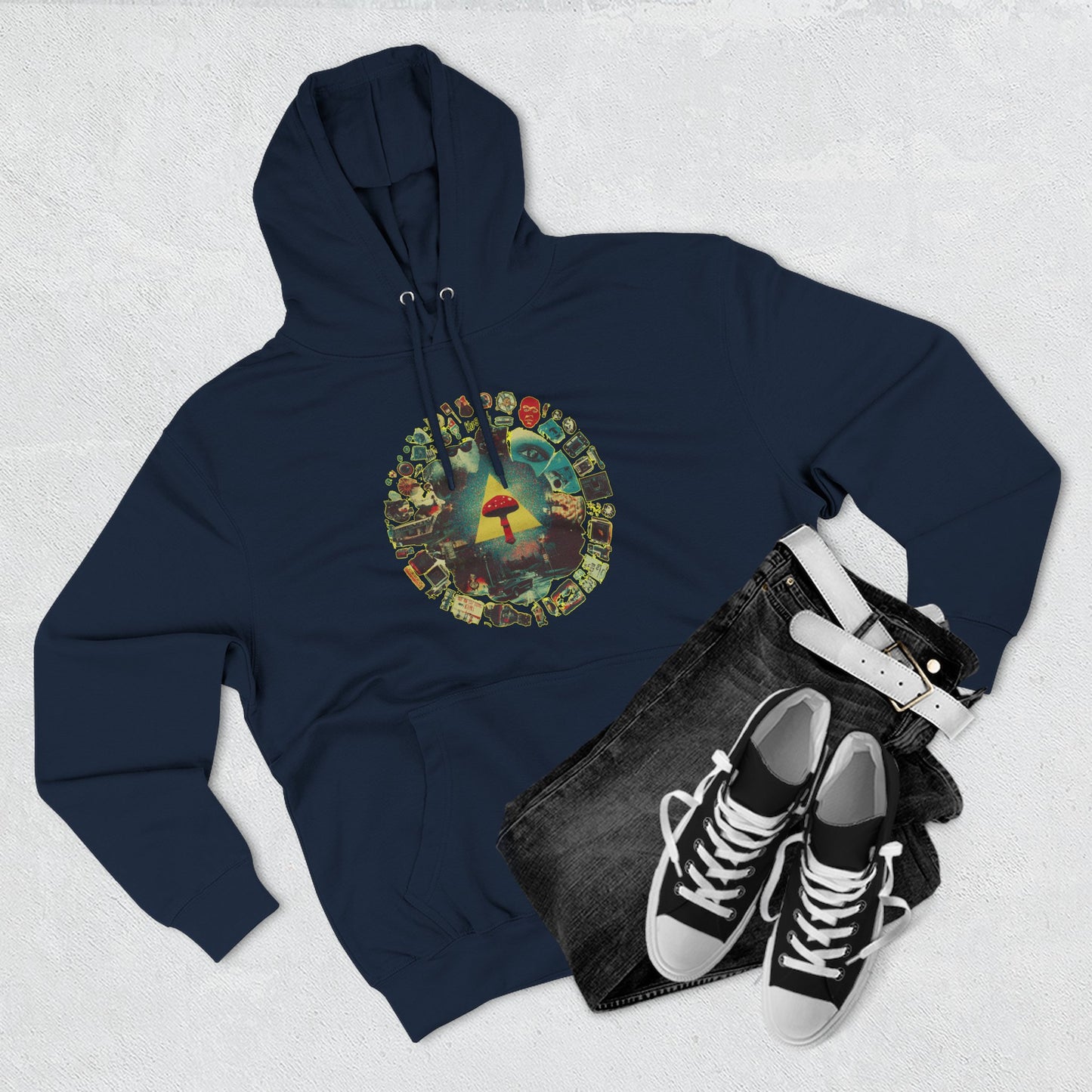 Fleece Hoodie - Life is a Circle Design