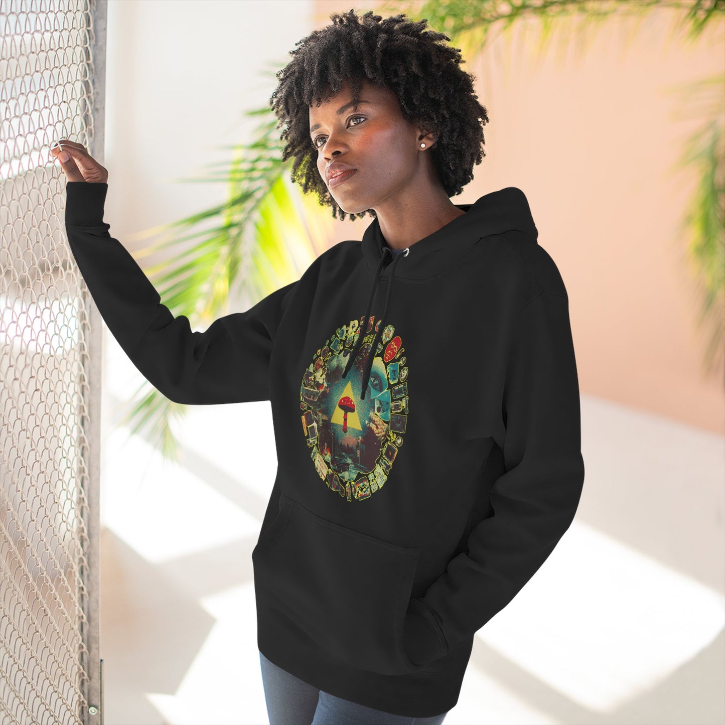 Fleece Hoodie - Life is a Circle Design