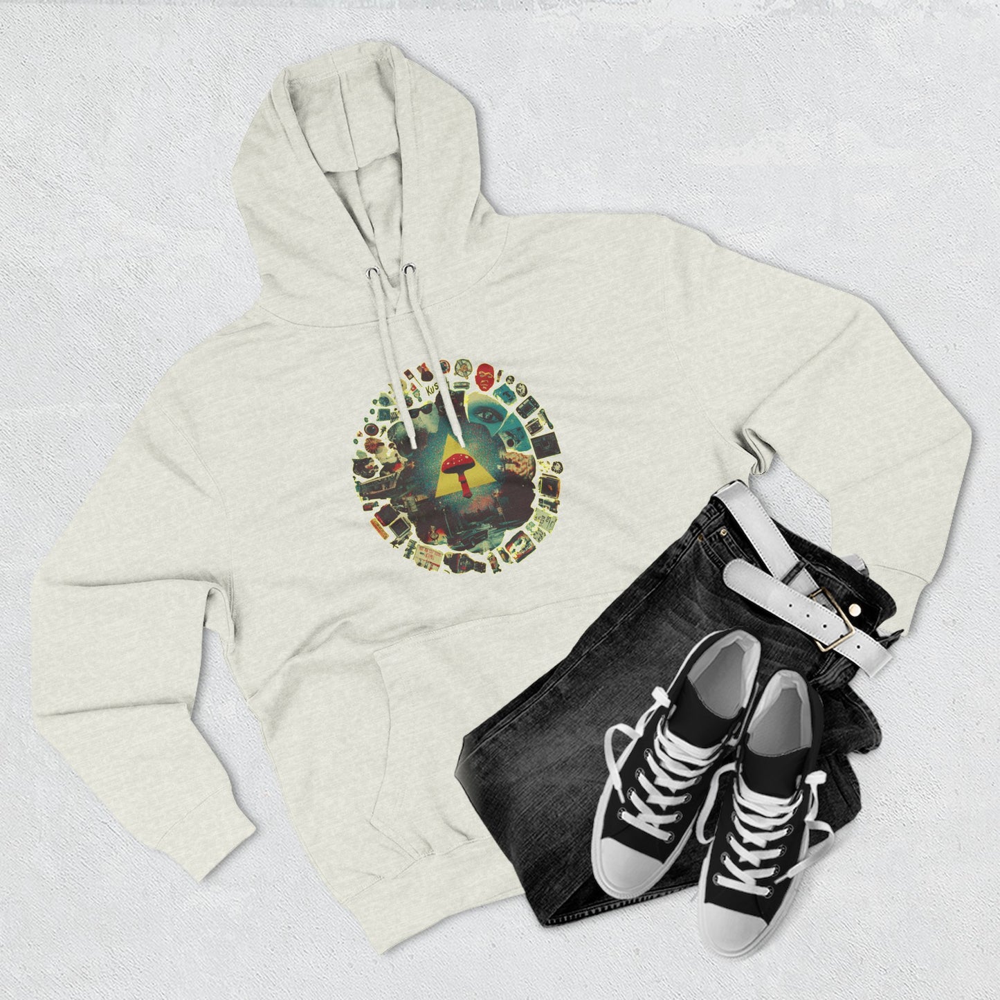 Fleece Hoodie - Life is a Circle Design