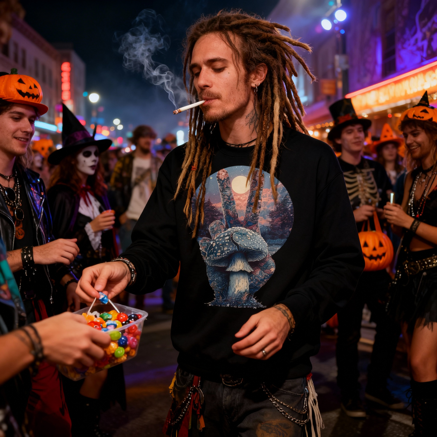 KUSHROOM PEACE MOON (SWEATSHIRT)