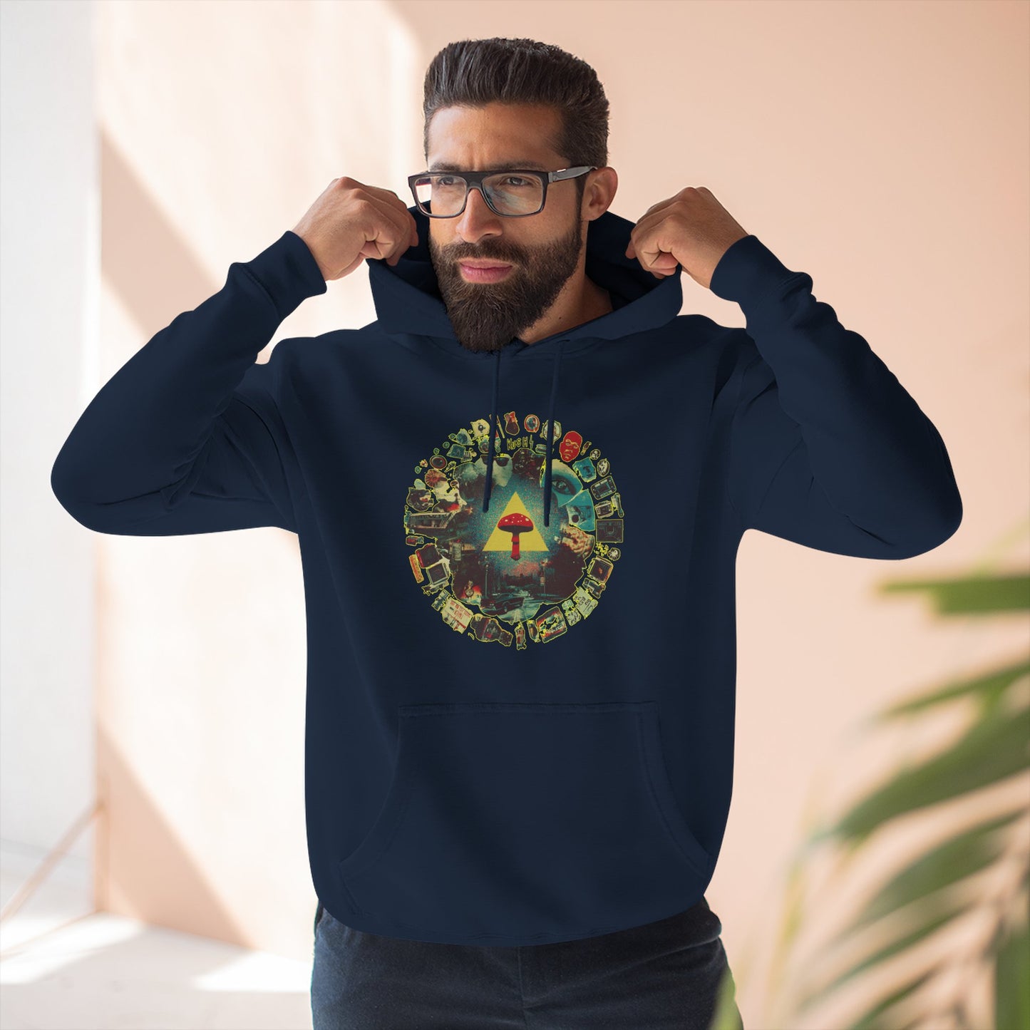Fleece Hoodie - Life is a Circle Design