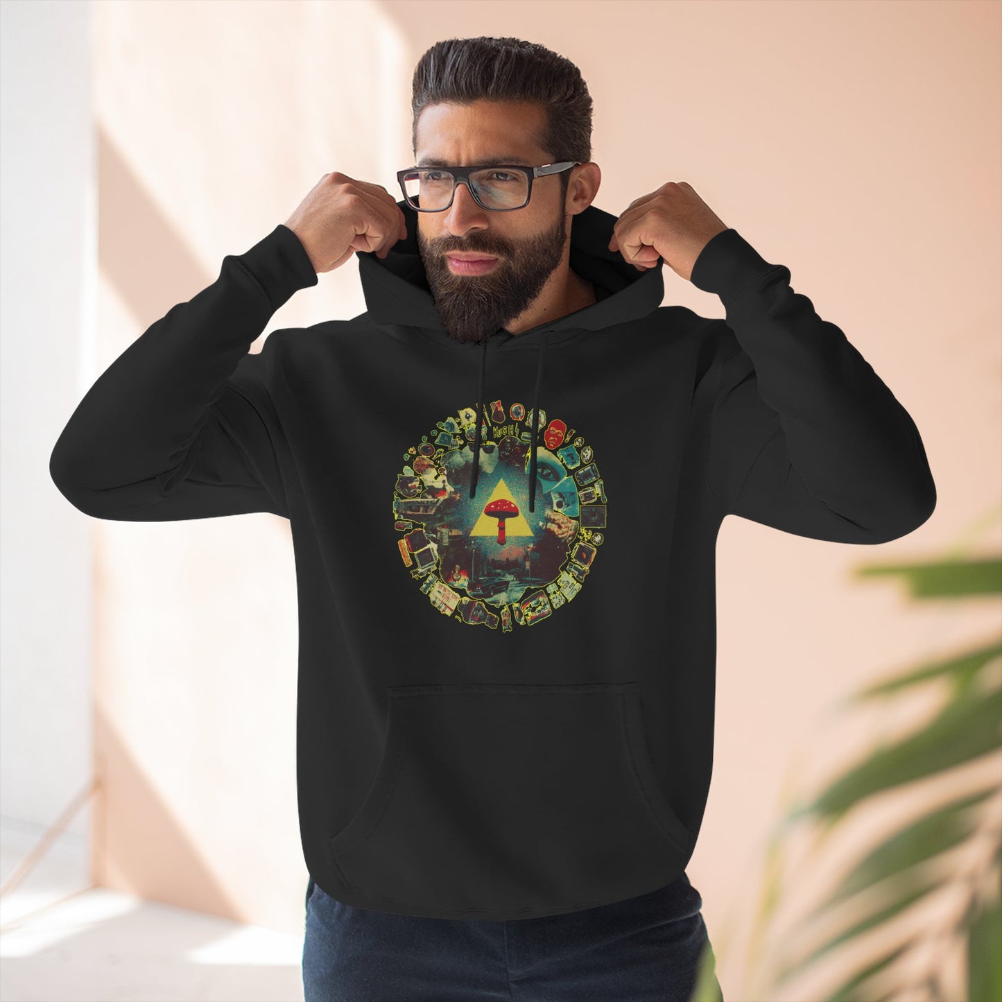 Fleece Hoodie - Life is a Circle Design